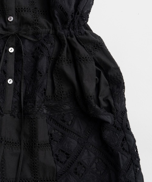 PRANK PROJECT(プランクプロジェクト)の「コットンレースジャンプスーツ / Cotton Lace Jumpsuit(つなぎ/オールインワン・レディース・ホワイト/ブラック・36/38)」の12枚目の写真