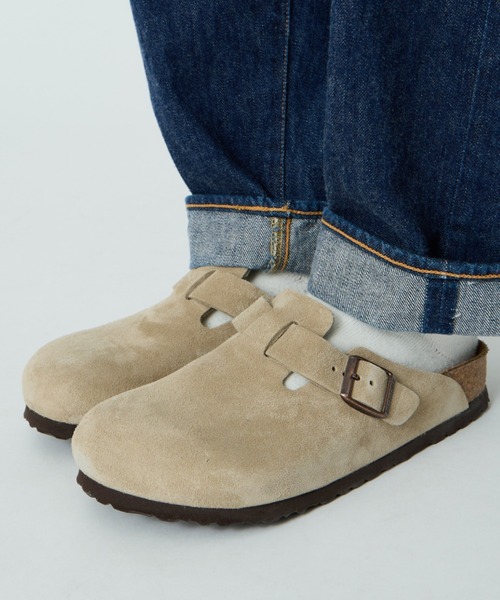 BIRKENSTOCK（ビルケンシュトック）の「[BIRKENSTOCK/ビルケンシュトック] BOSTON SUEDE LEATHER ボストン スウェード サンダル（サンダル・レディース・ベージュ/ブラック・27/26.5/26/25/24.5/24/23/28）」の14枚目の写真