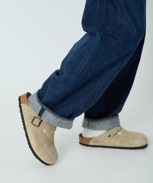 BIRKENSTOCK（ビルケンシュトック）の「[BIRKENSTOCK/ビルケンシュトック] BOSTON SUEDE LEATHER ボストン スウェード サンダル（サンダル・レディース・ベージュ/ブラック・27/26.5/26/25/24.5/24/23/28）」の12枚目の写真