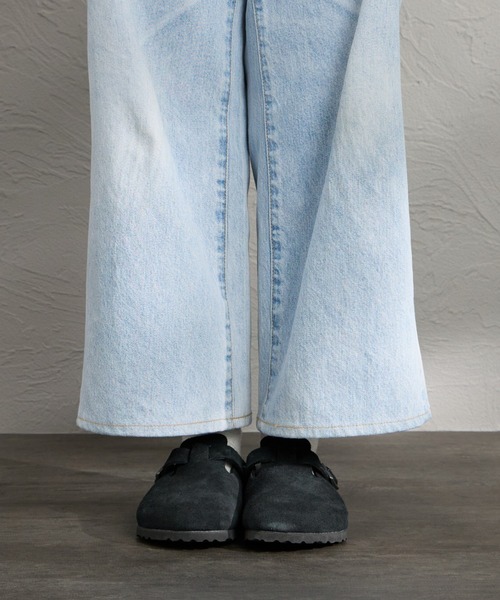 BIRKENSTOCK（ビルケンシュトック）の「[BIRKENSTOCK/ビルケンシュトック] BOSTON SUEDE LEATHER ボストン スウェード サンダル（サンダル・レディース・ベージュ/ブラック・27/26.5/26/25/24.5/24/23/28）」の16枚目の写真