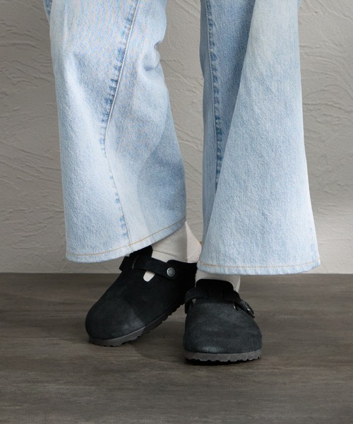 BIRKENSTOCK（ビルケンシュトック）の「[BIRKENSTOCK/ビルケンシュトック] BOSTON SUEDE LEATHER ボストン スウェード サンダル（サンダル・レディース・ベージュ/ブラック・27/26.5/26/25/24.5/24/23/28）」の17枚目の写真
