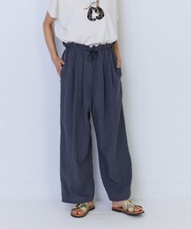ポプリンストレートパンツ