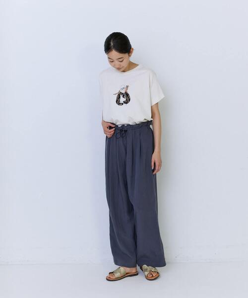 ADIEU TRISTESSE(アデュートリステス)の「ポプリンストレートパンツ(その他パンツ・レディース・ベージュ/チャコールグレー/カーキ・M/L)」の14枚目の写真