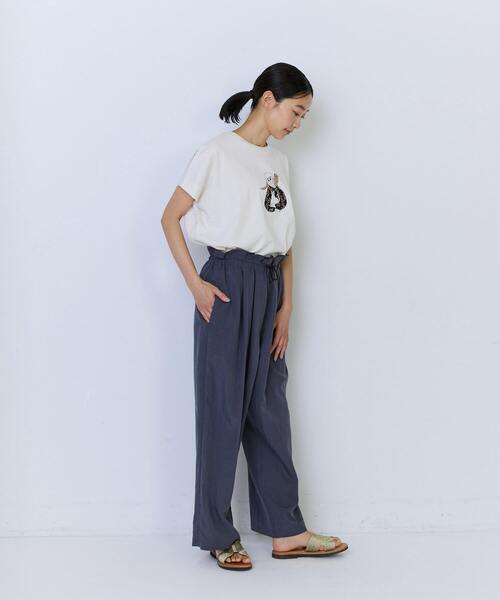ADIEU TRISTESSE(アデュートリステス)の「ポプリンストレートパンツ(その他パンツ・レディース・ベージュ/チャコールグレー/カーキ・M/L)」の13枚目の写真