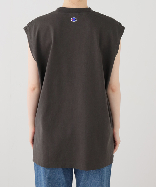 Champion(チャンピオン)の「ウォッシャブル / Champion / チャンピオン SLEEVELESS SHIRT(Tシャツ/カットソー・レディース・サックスブルー/ネイビー/ピンク/ライトグレー/ブラック系その他・FREE)」の18枚目の写真