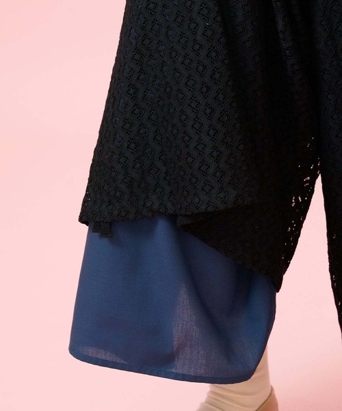 Jocomomola（ホコモモラ）の「Ola レースワイドパンツ（その他パンツ・レディース・ブラック/ベージュ・40/38）」の15枚目の写真