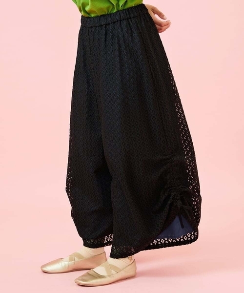Jocomomola（ホコモモラ）の「Ola レースワイドパンツ（その他パンツ・レディース・ブラック/ベージュ・40/38）」の17枚目の写真
