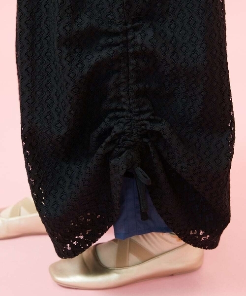 Jocomomola（ホコモモラ）の「Ola レースワイドパンツ（その他パンツ・レディース・ブラック/ベージュ・40/38）」の20枚目の写真
