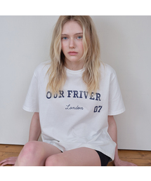 FRIVER07（フリバー07）の「Our friver overfit logo t-shirt [FRSP08TS03]_Ivory（Tシャツ/カットソー）」