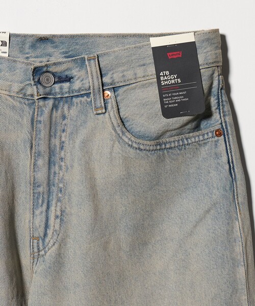 Levi's(リーバイス)の「<Levi's®> 478 バギー ショート デニム パンツ(その他パンツ・メンズ・ライトブルー/ブラック・32inch/34inch/30inch)」の11枚目の写真