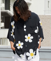DAN RIVER/ダンリバー PRINTED BOX SHIRT ドレープ ボックスシャツ メンズ レディース ユニセックス 秋 秋服 2026年秋冬