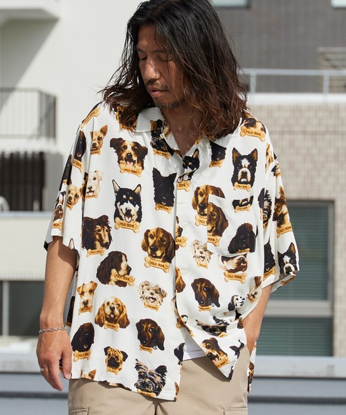 DAN RIVER(ダンリバー )の「DAN RIVER/ダンリバー PRINTED BOX SHIRT ドレープ ボックスシャツ メンズ レディース ユニセックス 秋 秋服 2026年秋冬(シャツ/ブラウス・メンズ・ブラック/ブラック系1/ブラック系2・M/S/L)」の3枚目の写真