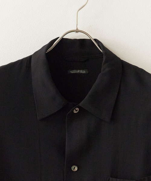 DAN RIVER(ダンリバー )の「DAN RIVER/ダンリバー PRINTED BOX SHIRT ドレープ ボックスシャツ メンズ レディース ユニセックス 秋 秋服 2026年秋冬(シャツ/ブラウス・メンズ・ブラック/ブラック系1/ブラック系2・M/S/L)」の4枚目の写真