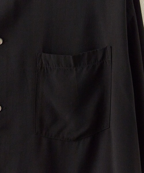 DAN RIVER(ダンリバー )の「DAN RIVER/ダンリバー PRINTED BOX SHIRT ドレープ ボックスシャツ メンズ レディース ユニセックス 秋 秋服 2026年秋冬(シャツ/ブラウス・メンズ・ブラック/ブラック系1/ブラック系2・M/S/L)」の6枚目の写真
