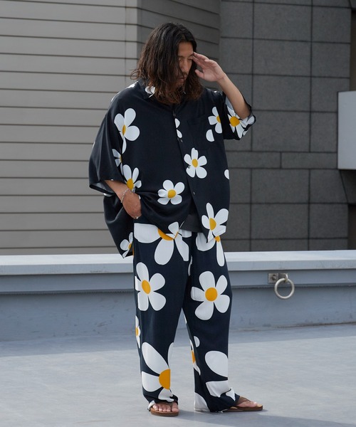 DAN RIVER(ダンリバー )の「DAN RIVER/ダンリバー PRINTED BOX SHIRT ドレープ ボックスシャツ メンズ レディース ユニセックス 秋 秋服 2026年秋冬(シャツ/ブラウス・メンズ・ブラック/ブラック系1/ブラック系2・M/S/L)」の17枚目の写真