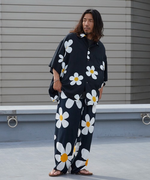 DAN RIVER(ダンリバー )の「DAN RIVER/ダンリバー PRINTED BOX SHIRT ドレープ ボックスシャツ メンズ レディース ユニセックス 秋 秋服 2026年秋冬(シャツ/ブラウス・メンズ・ブラック/ブラック系1/ブラック系2・M/S/L)」の14枚目の写真
