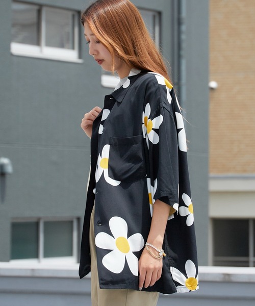 DAN RIVER(ダンリバー )の「DAN RIVER/ダンリバー PRINTED BOX SHIRT ドレープ ボックスシャツ メンズ レディース ユニセックス 秋 秋服 2026年秋冬(シャツ/ブラウス・メンズ・ブラック/ブラック系1/ブラック系2・M/S/L)」の19枚目の写真