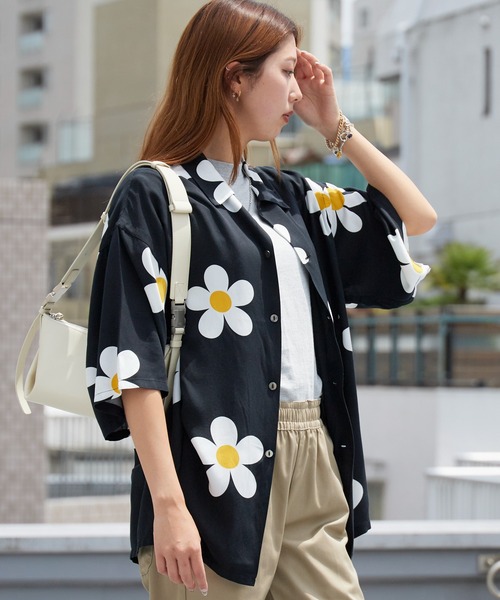 DAN RIVER(ダンリバー )の「DAN RIVER/ダンリバー PRINTED BOX SHIRT ドレープ ボックスシャツ メンズ レディース ユニセックス 秋 秋服 2026年秋冬(シャツ/ブラウス・メンズ・ブラック/ブラック系1/ブラック系2・M/S/L)」の10枚目の写真