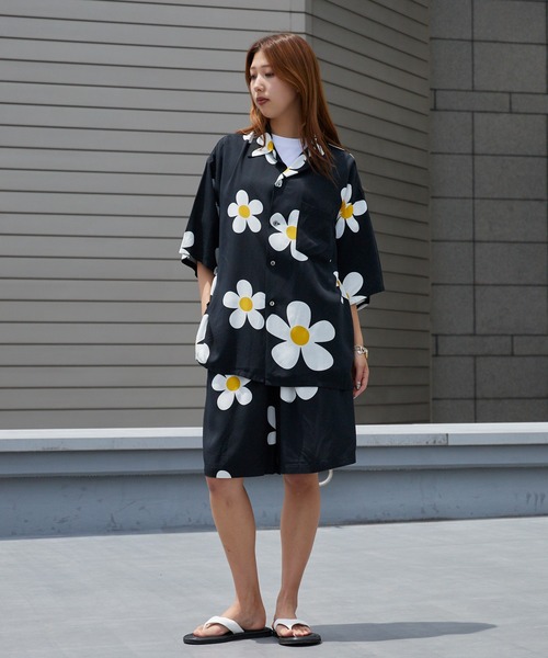 DAN RIVER(ダンリバー )の「DAN RIVER/ダンリバー PRINTED BOX SHIRT ドレープ ボックスシャツ メンズ レディース ユニセックス 秋 秋服 2026年秋冬(シャツ/ブラウス・メンズ・ブラック/ブラック系1/ブラック系2・M/S/L)」の15枚目の写真