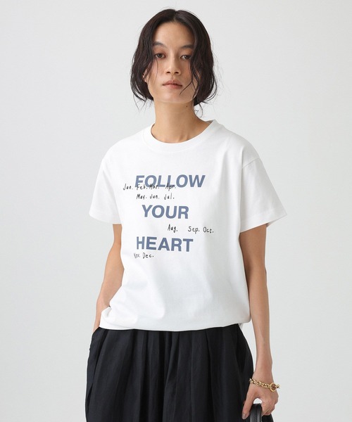 She is-.(シーイズ)の「【SHE is-.】<別注>フロントロゴT(Tシャツ/カットソー・レディース・モカ/ホワイト・フリー)」の3枚目の写真