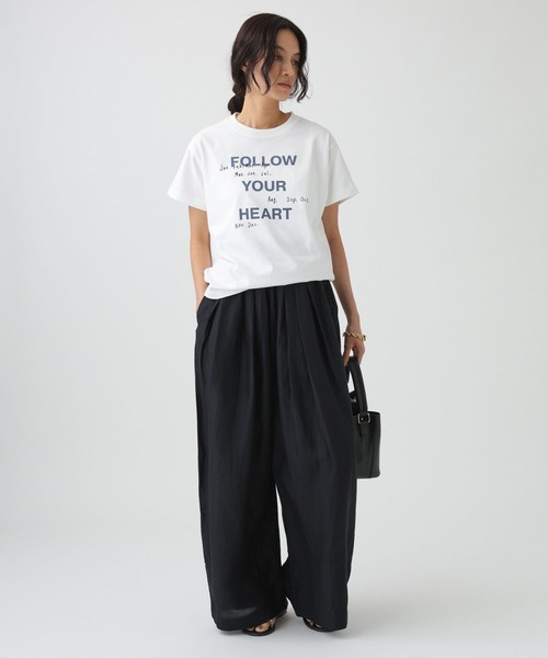 She is-.(シーイズ)の「【SHE is-.】<別注>フロントロゴT(Tシャツ/カットソー・レディース・モカ/ホワイト・フリー)」の7枚目の写真
