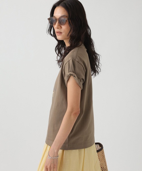 She is-.(シーイズ)の「【SHE is-.】<別注>フロントロゴT(Tシャツ/カットソー・レディース・モカ/ホワイト・フリー)」の13枚目の写真