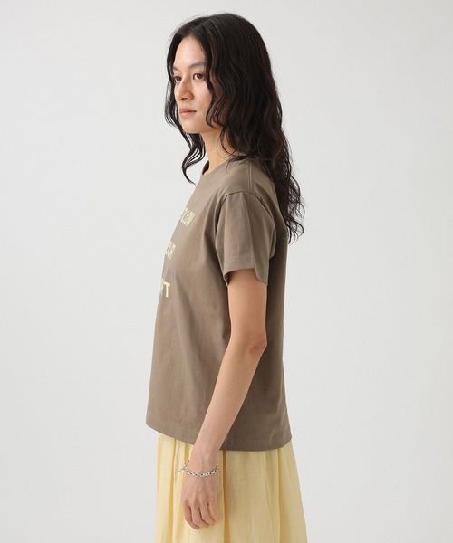 She is-.(シーイズ)の「【SHE is-.】<別注>フロントロゴT(Tシャツ/カットソー・レディース・モカ/ホワイト・フリー)」の20枚目の写真