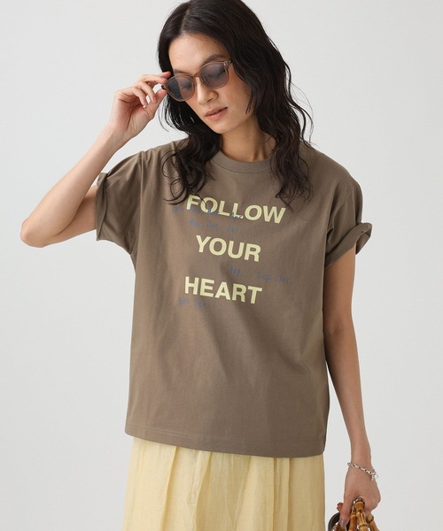 She is-.(シーイズ)の「【SHE is-.】<別注>フロントロゴT(Tシャツ/カットソー・レディース・モカ/ホワイト・フリー)」の11枚目の写真