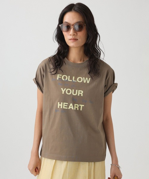 She is-.(シーイズ)の「【SHE is-.】<別注>フロントロゴT(Tシャツ/カットソー・レディース・モカ/ホワイト・フリー)」の12枚目の写真