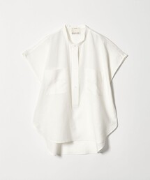 conte（コンテ）の「＜conte＞フロントポケット フレンチスリーブシャツ（シャツ/ブラウス）」