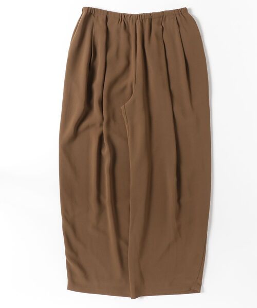 CLANE(クラネ)の「DRAWSTRING LOOSE TUCK PANTS 10110-7283(スラックス・レディース・オフホワイト/ブラウン・2/1)」の2枚目の写真