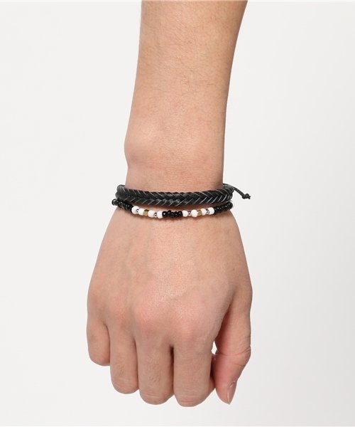 GLOBAL WORK（グローバルワーク）の「コンビブレスレット/712799（ブレスレット・メンズ・レッド/ホワイト/ブラック/ライトブルー・FREE）」の5枚目の写真