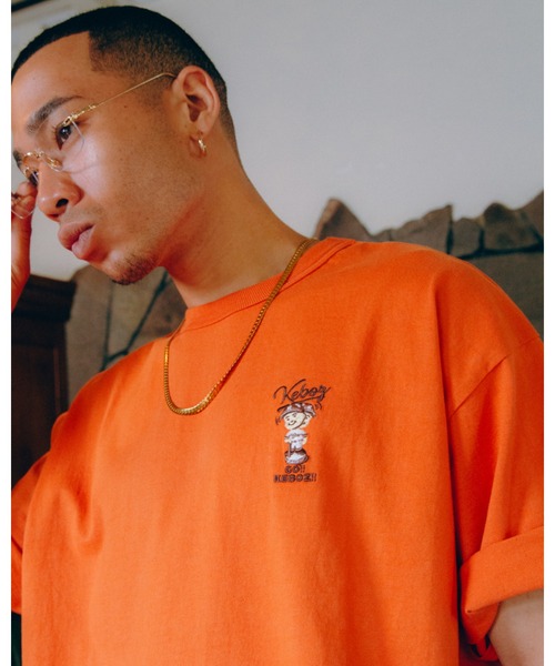 KEBOZ(ケボズ)の「GBH S/S TEE(Tシャツ/カットソー・メンズ・ホワイト/オレンジ・M/L/XL)」の7枚目の写真