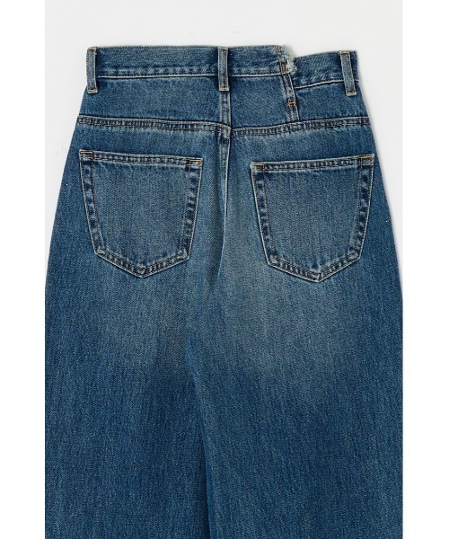 MOUSSY(マウジー)の「CROSS WAIST WIDE STRAIGHT(S) / クロスウエストワイドストレート ショートサイズ(デニムパンツ・レディース・ダークブルー/ブラック/ライトブルー・0)」の10枚目の写真