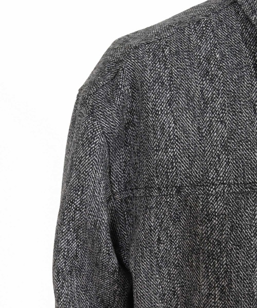 Jih Nunc(ジーヌンク)の「mj11703- ツイードGジャンタイプジャケット(JIH-R1211)(その他アウター・メンズ・ホワイト/グレー/オリーブ・S/L/M)」の22枚目の写真