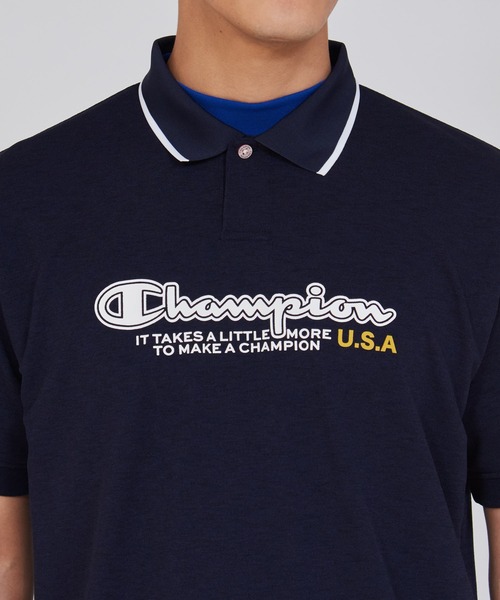 Champion Golf（チャンピオンゴルフ）の「【Champion/チャンピオン】メンズ GOLF ショートスリーブポロシャツ（ポロシャツ・メンズ・オフホワイト/ブラック/ネイビー・LARGE/MEDIUM/X-LARGE）」の4枚目の写真