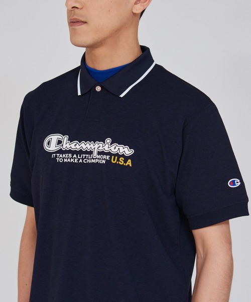 Champion Golf（チャンピオンゴルフ）の「【Champion/チャンピオン】メンズ GOLF ショートスリーブポロシャツ（ポロシャツ・メンズ・オフホワイト/ブラック/ネイビー・LARGE/MEDIUM/X-LARGE）」の5枚目の写真