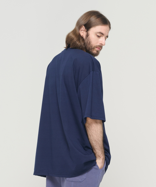 CARGOBROS(カーゴブロス)の「(ビッグサイズ) アメリカンペイズリー ストリート 半袖Tシャツ (ネイビー)(Tシャツ/カットソー・メンズ・その他・FREE)」の4枚目の写真