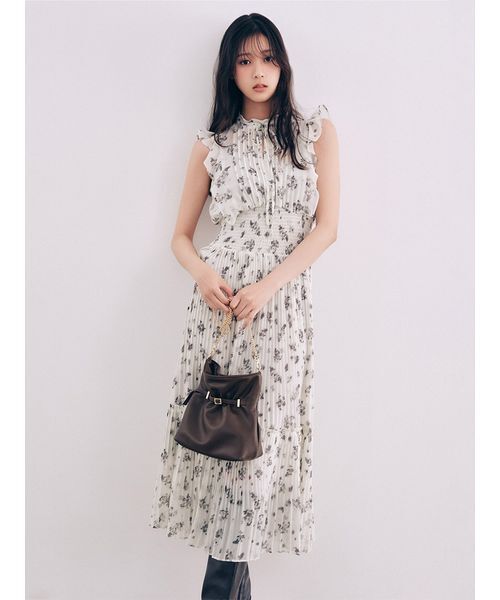 SNIDEL(スナイデル)の「【販路限定サイズあり】Sustainableフリルワンピース(ワンピース・レディース・ミント/アイボリー/ライトブルー/ブラウン・2/00/1/0)」の7枚目の写真
