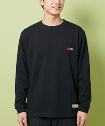 [キャンプフリー] CAMPFREE 長袖 Tシャツ 5.6oz ロンT ワンポイント 刺しゅう コットンTシャツ
