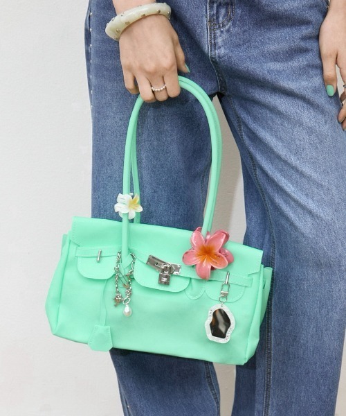 Rohwel(ローウェル)の「Smooth Jelly Bag / スムースジェリーバッグ(トートバッグ・レディース・ブルー/イエロー/ミント/ピンク/ブルー系その他・FREE)」の2枚目の写真