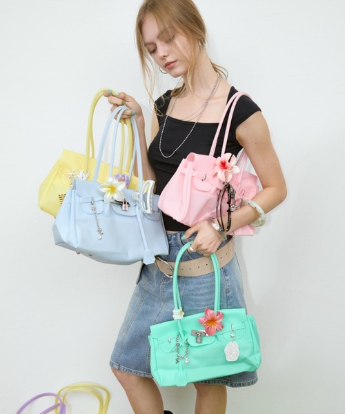 Rohwel(ローウェル)の「Smooth Jelly Bag / スムースジェリーバッグ(トートバッグ・レディース・ブルー/イエロー/ミント/ピンク/ブルー系その他・FREE)」の10枚目の写真