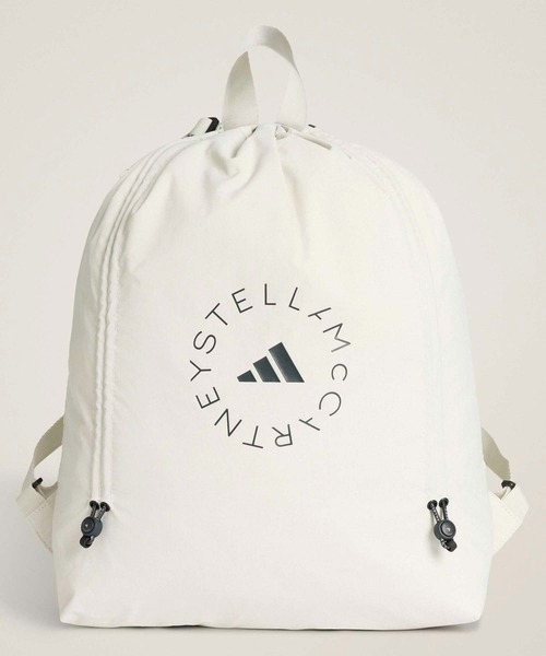 adidas(アディダス)の「adidas by Stella McCartney ジムサック【adidas by Stella McCartney】 / アディダス adidas(エコバッグ/サブバッグ・レディース・グレー・FREE)」の1枚目の写真