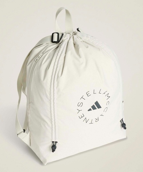 adidas(アディダス)の「adidas by Stella McCartney ジムサック【adidas by Stella McCartney】 / アディダス adidas(エコバッグ/サブバッグ・レディース・グレー・FREE)」の3枚目の写真