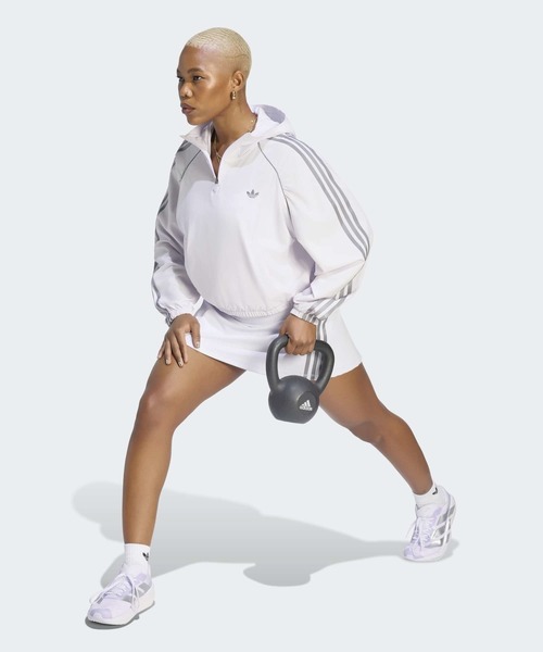adidas(アディダス)の「アディダス オリジナルス スポーツ カバーアップジャケット / ハーフジップ / アディダス adidas(スウェット・レディース・パープル・XX-LARGE/LARGE/MEDIUM/SMALL/X-LARGE)」の12枚目の写真