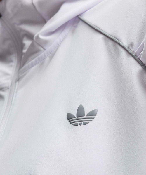 adidas(アディダス)の「アディダス オリジナルス スポーツ カバーアップジャケット / ハーフジップ / アディダス adidas(スウェット・レディース・パープル・XX-LARGE/LARGE/MEDIUM/SMALL/X-LARGE)」の3枚目の写真