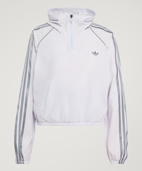 adidas(アディダス)の「アディダス オリジナルス スポーツ カバーアップジャケット / ハーフジップ / アディダス adidas(スウェット・レディース・パープル・XX-LARGE/LARGE/MEDIUM/SMALL/X-LARGE)」の4枚目の写真