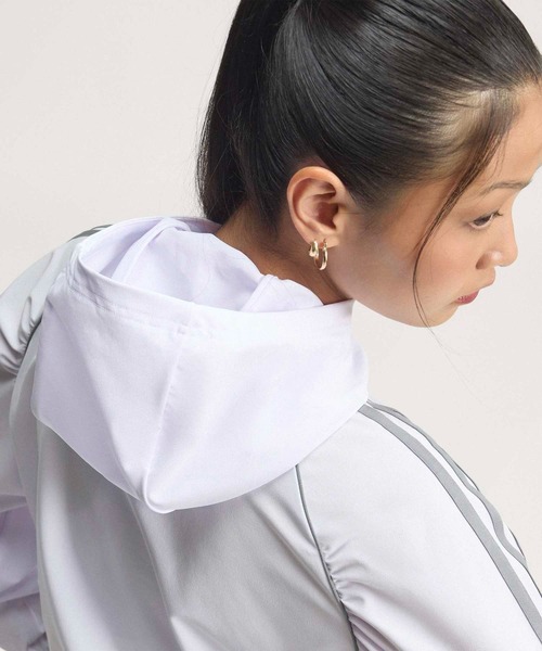 adidas(アディダス)の「アディダス オリジナルス スポーツ カバーアップジャケット / ハーフジップ / アディダス adidas(スウェット・レディース・パープル・XX-LARGE/LARGE/MEDIUM/SMALL/X-LARGE)」の5枚目の写真