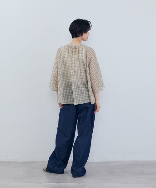 ADIEU TRISTESSE(アデュートリステス)の「フレアーシルエットブラウス(シャツ/ブラウス・レディース・ブルー系その他/ブラック系その他/ベージュ系その他・38)」の9枚目の写真