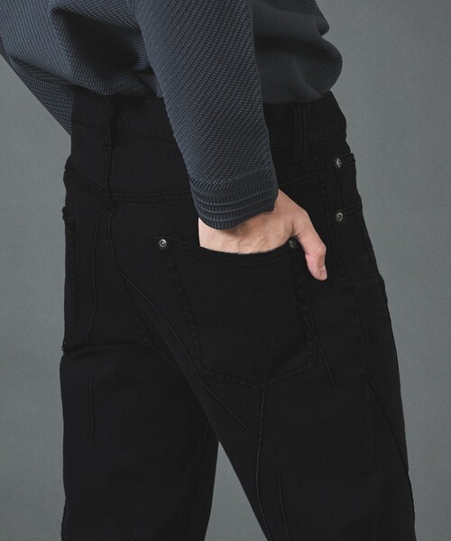 5351 POUR LES HOMMES(ゴーサンゴーイチプールオム)の「ナイフチョップアップ テーパード スキニーデニム(その他パンツ・メンズ・インディゴブルー/ブラック・44/50/46/48)」の10枚目の写真